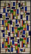 Color designs for Stained-Glass Composition V. Theo van Doesburg